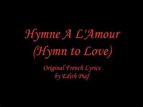 l'hymne à l'amour lyrics english.